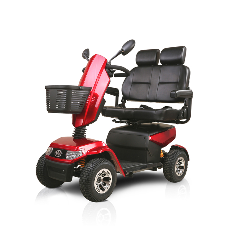 S70D 2 seter eldre mobilitet scooter elektrisk trehjulssykkel med kurv